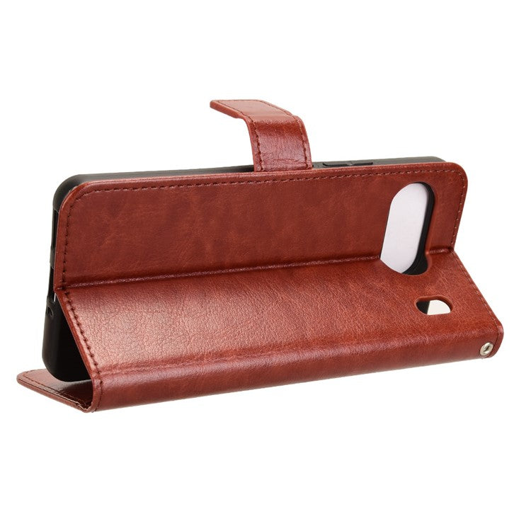 For OnePlus Nord 4 Case Crazy Horse Texture PU Leather Phone Wallet Cover - Brown