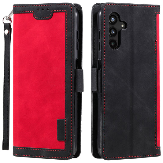 For Samsung Galaxy A16 5G / A16 4G Wallet Case RFID Blocking Stand Leather Phone Cover - Red