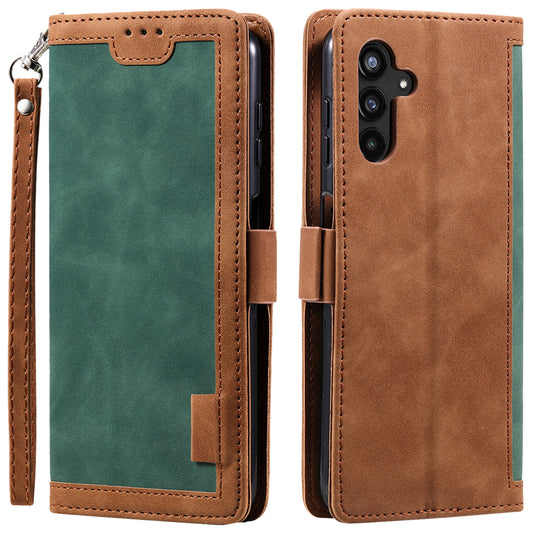 For Samsung Galaxy A16 5G / A16 4G Wallet Case RFID Blocking Stand Leather Phone Cover - Green