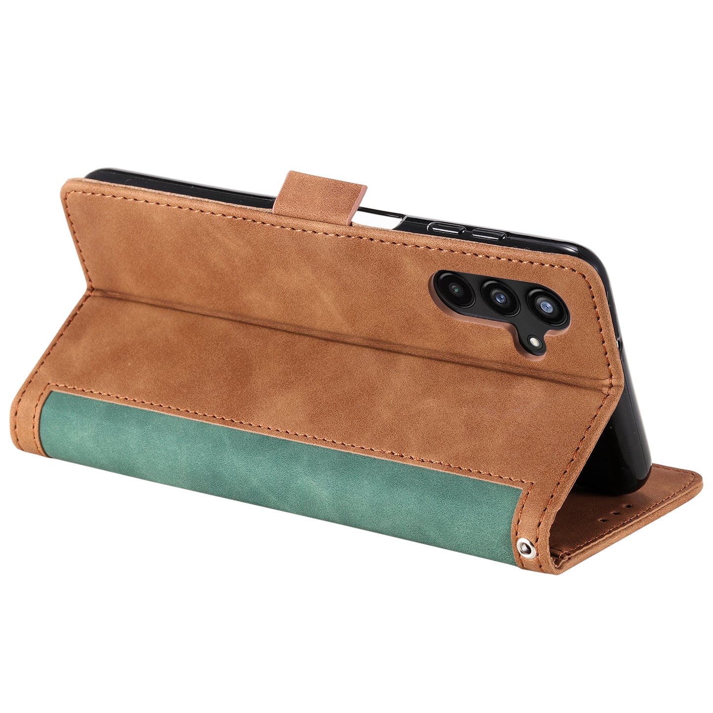 For Samsung Galaxy A16 5G / A16 4G Wallet Case RFID Blocking Stand Leather Phone Cover - Green