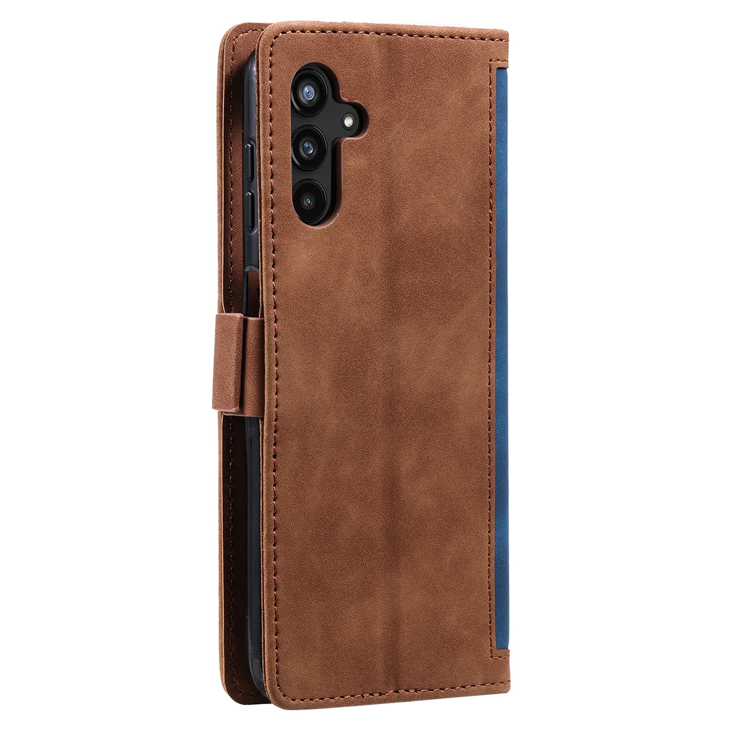 For Samsung Galaxy A16 5G / A16 4G Wallet Case RFID Blocking Stand Leather Phone Cover - Blue
