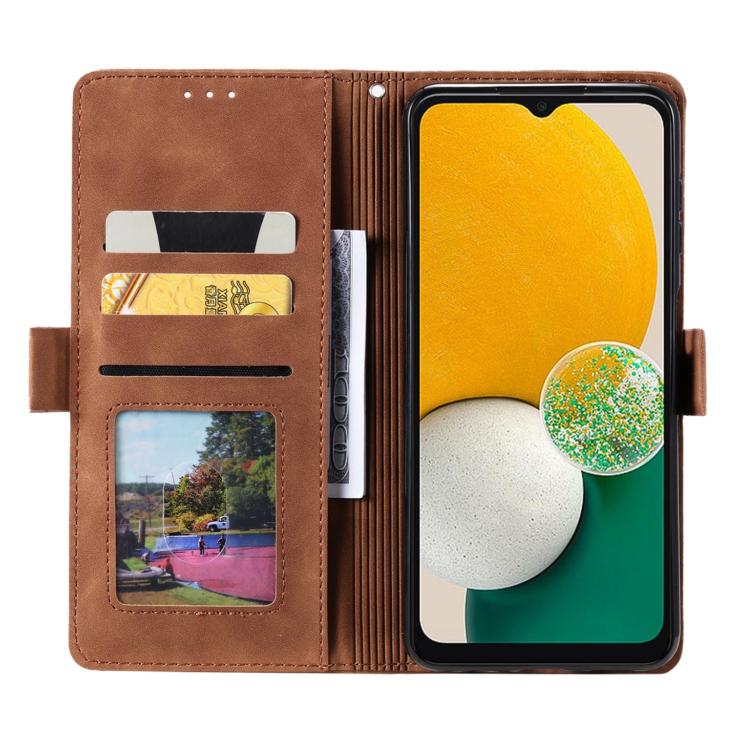 For Samsung Galaxy A16 5G / A16 4G Wallet Case RFID Blocking Stand Leather Phone Cover - Grey