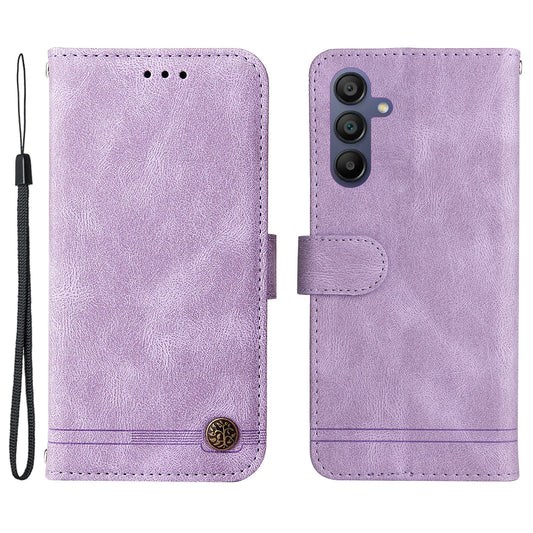 For Samsung Galaxy A16 5G / A16 4G Case Wallet Skin-Touch PU Leather Phone Cover - Purple