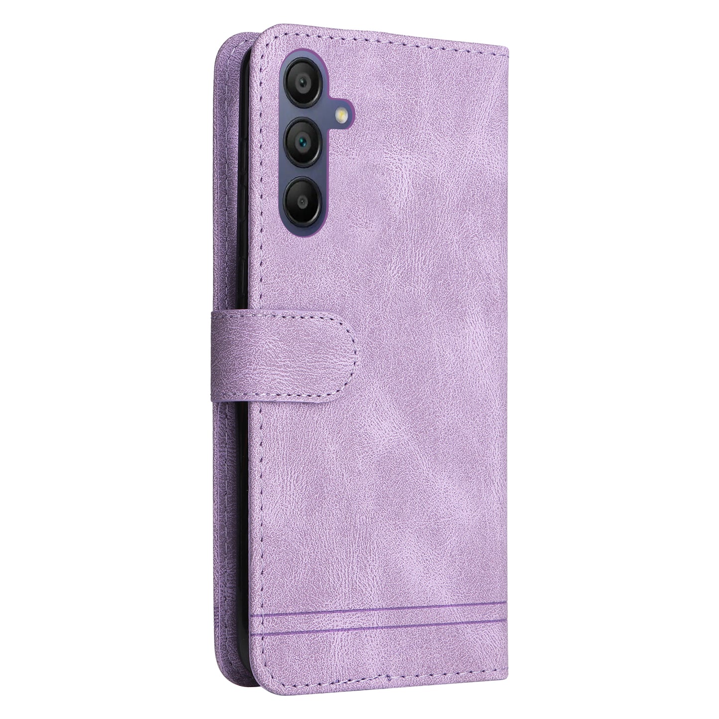For Samsung Galaxy A16 5G / A16 4G Case Wallet Skin-Touch PU Leather Phone Cover - Purple