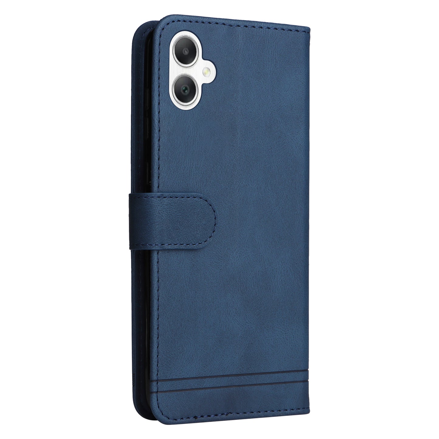 For Samsung Galaxy A06 Case Wallet Skin-Touch PU Leather Phone Cover - Blue