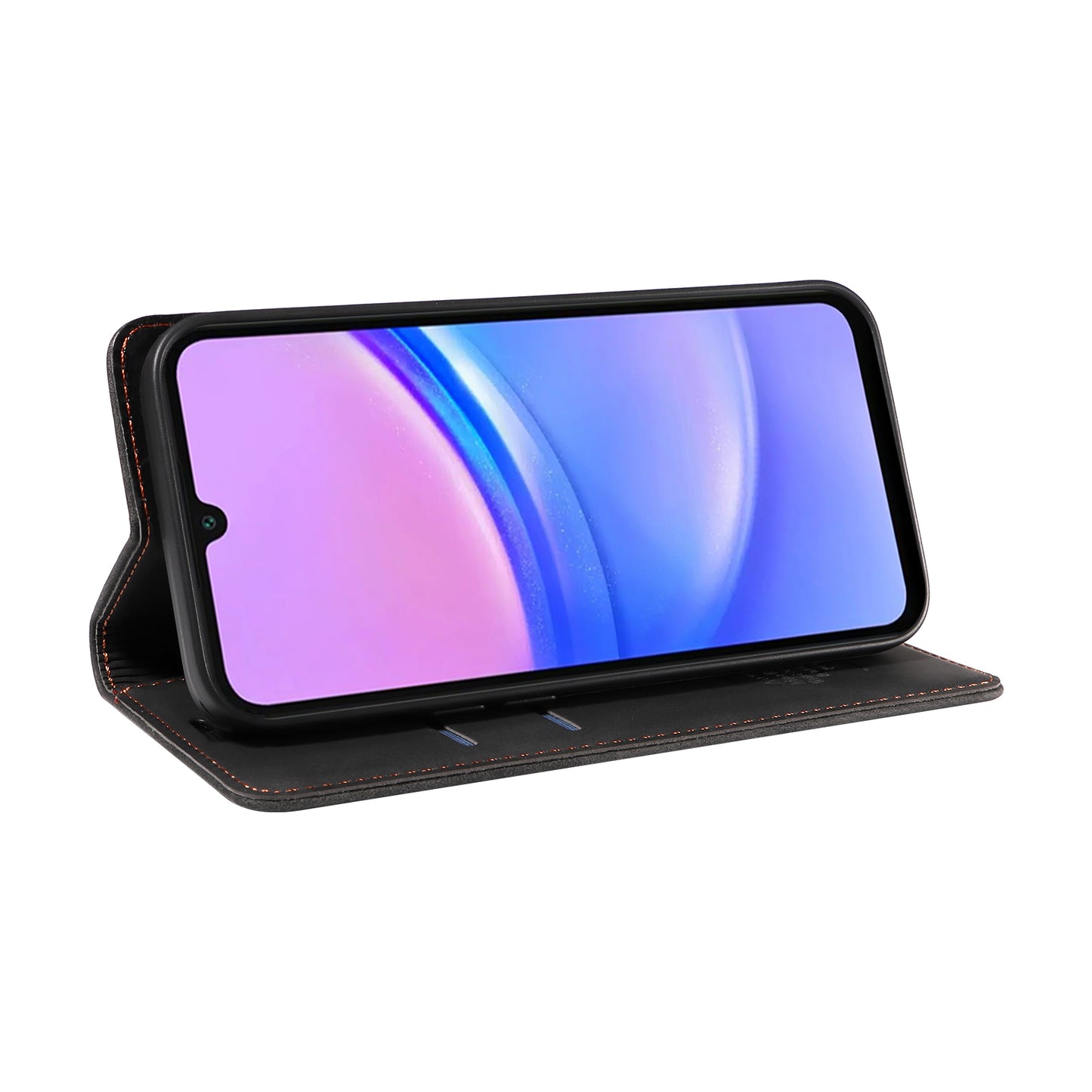 BETOPNICE 003 For Samsung Galaxy A16 5G / A16 4G Stand Case Anti-Scratch Leather Wallet Phone Cover - Black