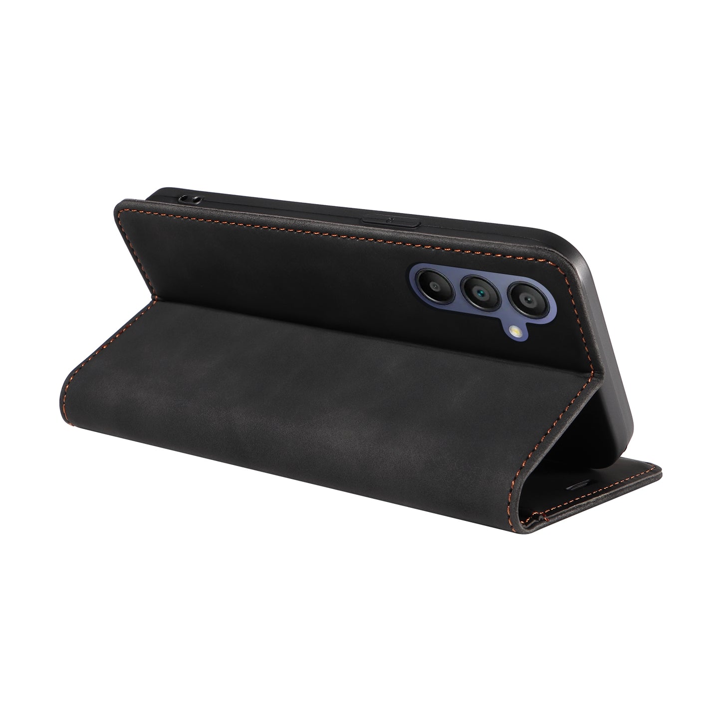 BETOPNICE 003 For Samsung Galaxy A16 5G / A16 4G Stand Case Anti-Scratch Leather Wallet Phone Cover - Black