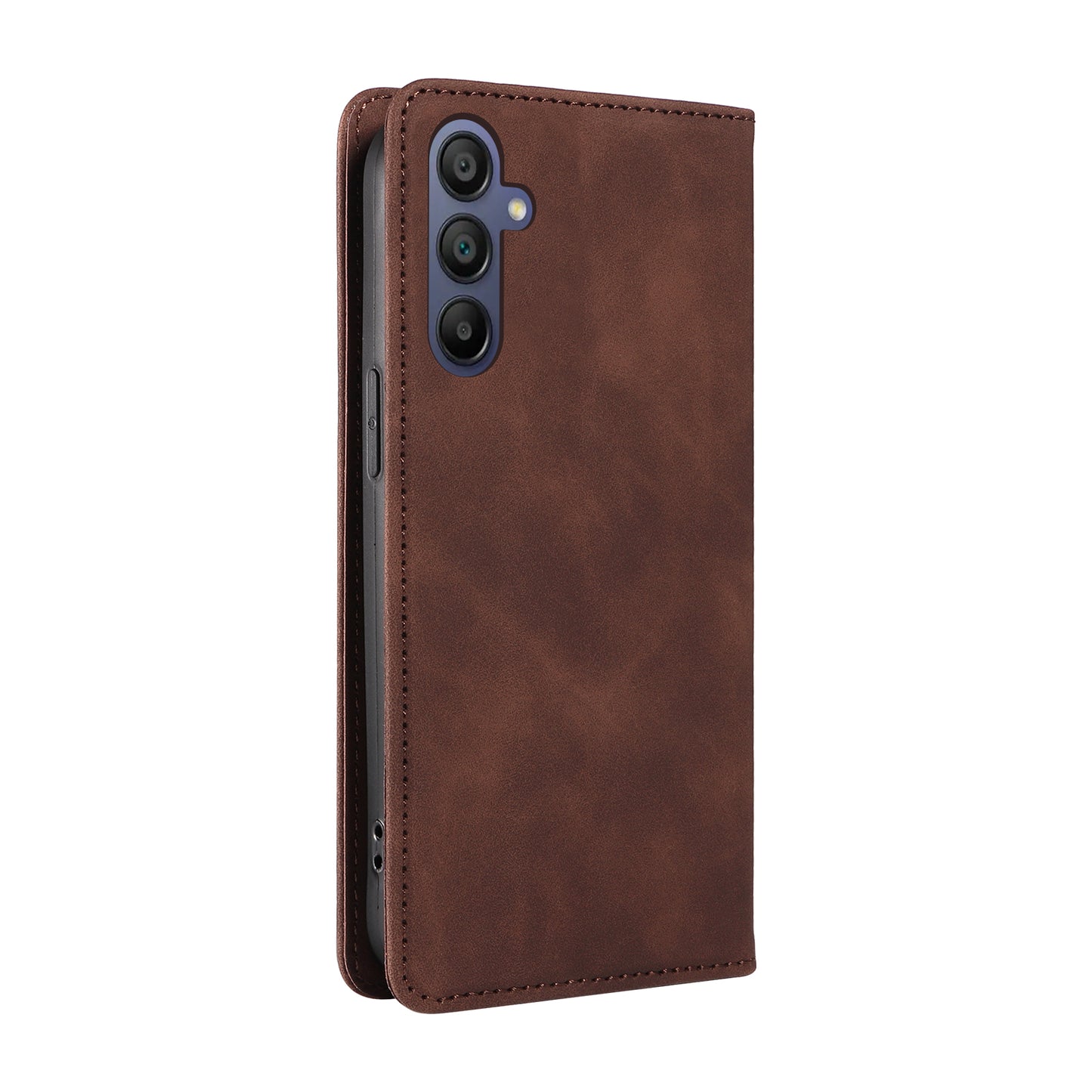 BETOPNICE 003 For Samsung Galaxy A16 5G / A16 4G Stand Case Anti-Scratch Leather Wallet Phone Cover - Brown
