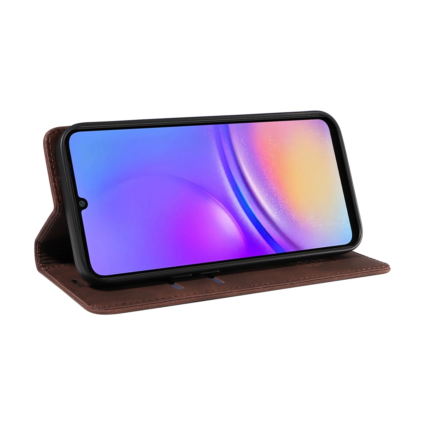 BETOPNICE 003 For Samsung Galaxy A06 Wallet Case Leather Phone Cover with Stand - Brown