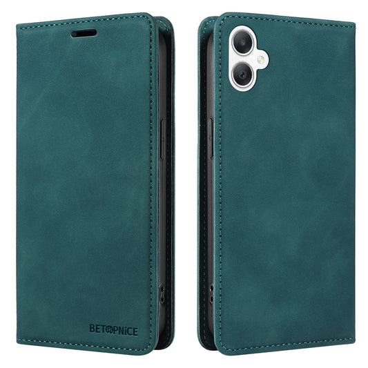 BETOPNICE 003 For Samsung Galaxy A06 Wallet Case Leather Phone Cover with Stand - Green