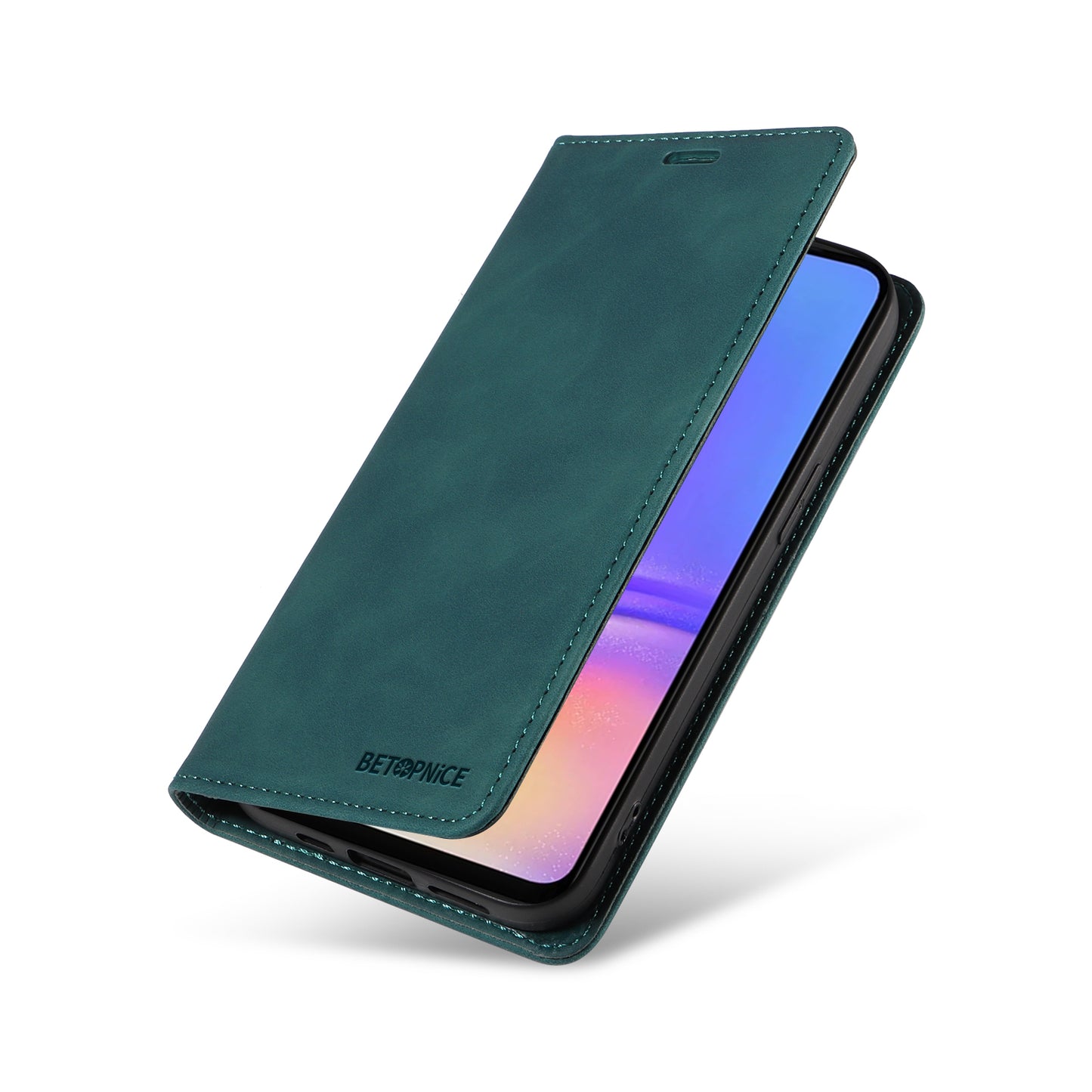 BETOPNICE 003 For Samsung Galaxy A06 Wallet Case Leather Phone Cover with Stand - Green