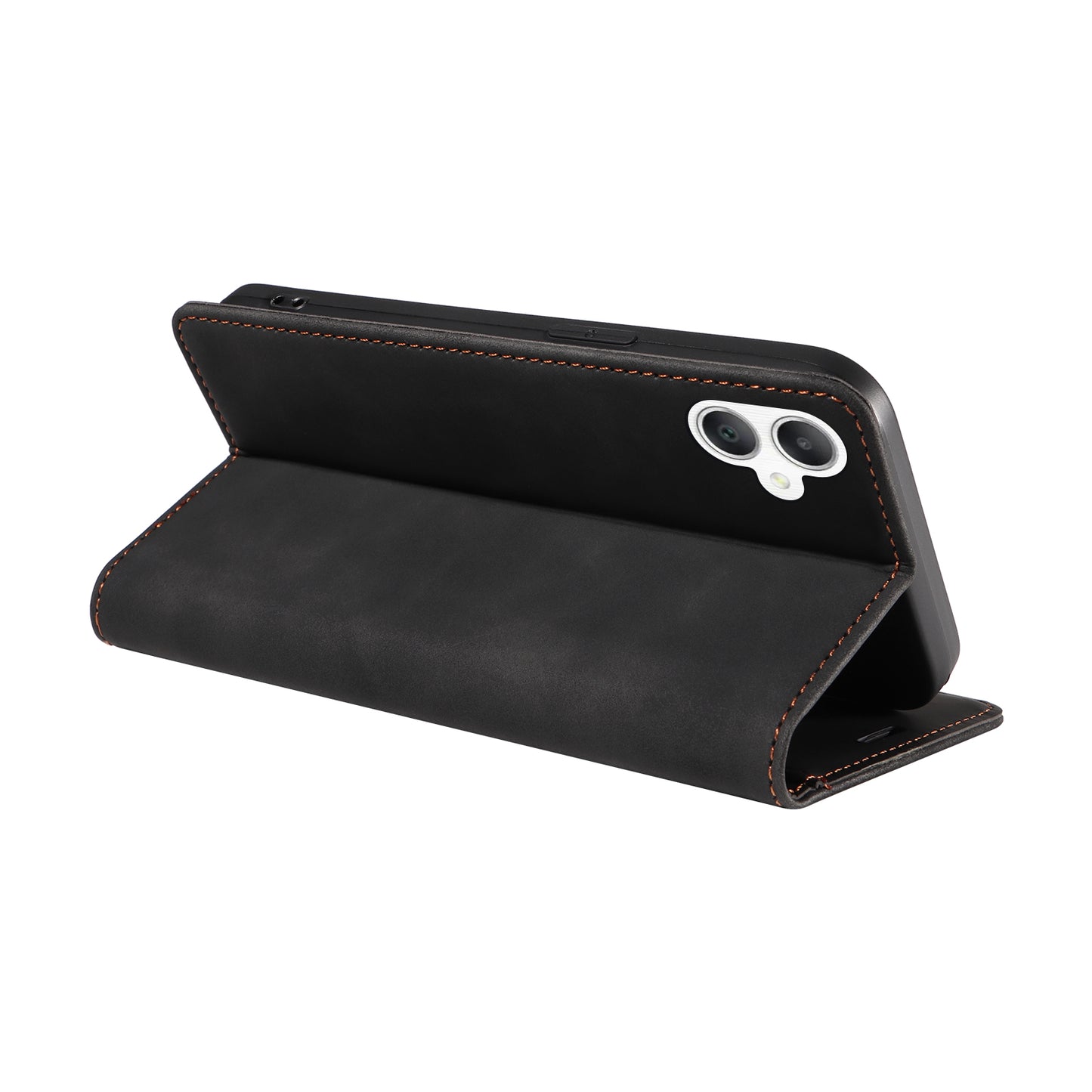 BETOPNICE 003 For Samsung Galaxy A06 Wallet Case Leather Phone Cover with Stand - Black