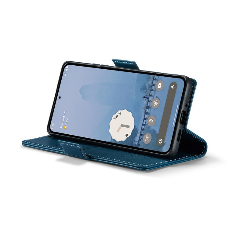 CASEME 023 Series For Google Pixel 9 Pro XL Case RFID Blocking Glossy Stand Phone Cover - Blue
