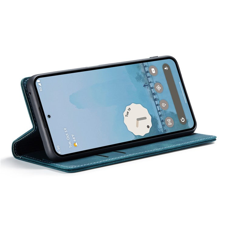 CASEME 013 Series For Google Pixel 9 Pro XL Case Card Holder Stand Leather Phone Cover - Blue