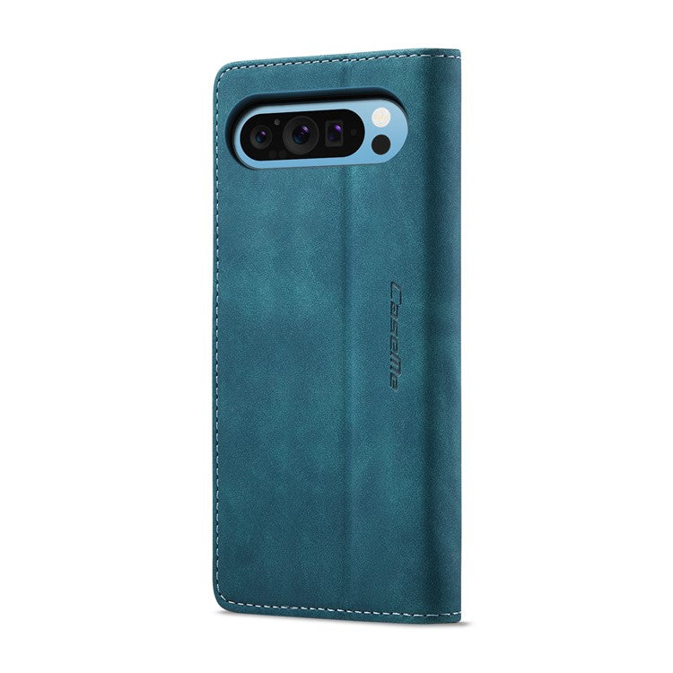 CASEME 013 Series For Google Pixel 9 Pro XL Case Card Holder Stand Leather Phone Cover - Blue