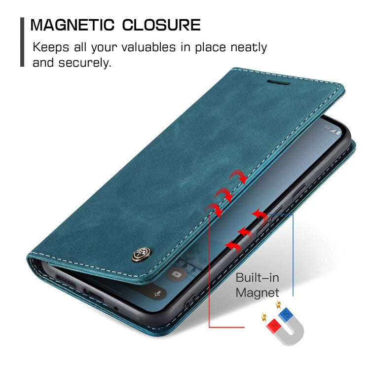 CASEME 013 Series For Google Pixel 9 Pro XL Case Card Holder Stand Leather Phone Cover - Blue