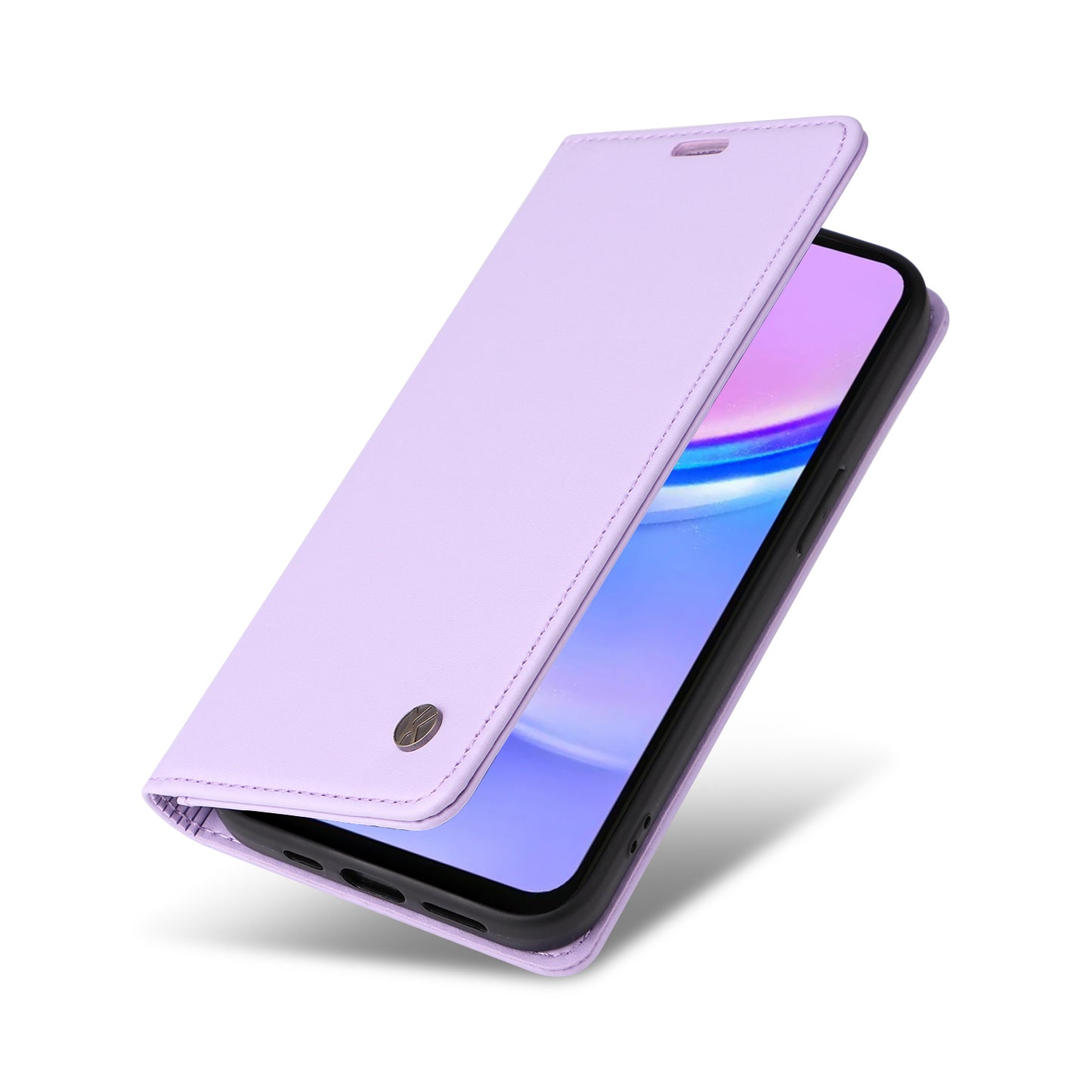 YIKATU YK-001 For Samsung Galaxy A16 5G / A16 4G Case Stand Leather Phone Cover Strong Magnetic Closure - Light Purple