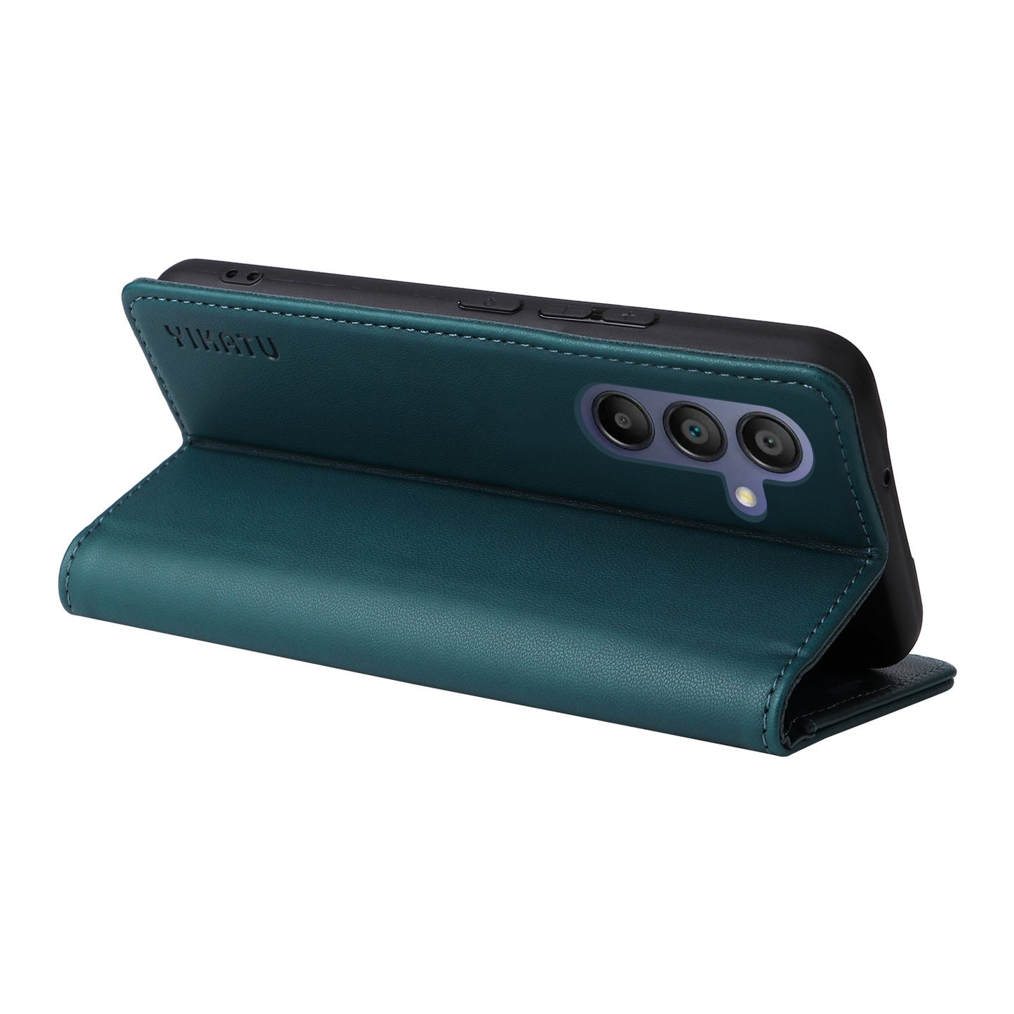 YIKATU YK-001 For Samsung Galaxy A16 5G / A16 4G Case Stand Leather Phone Cover Strong Magnetic Closure - Green