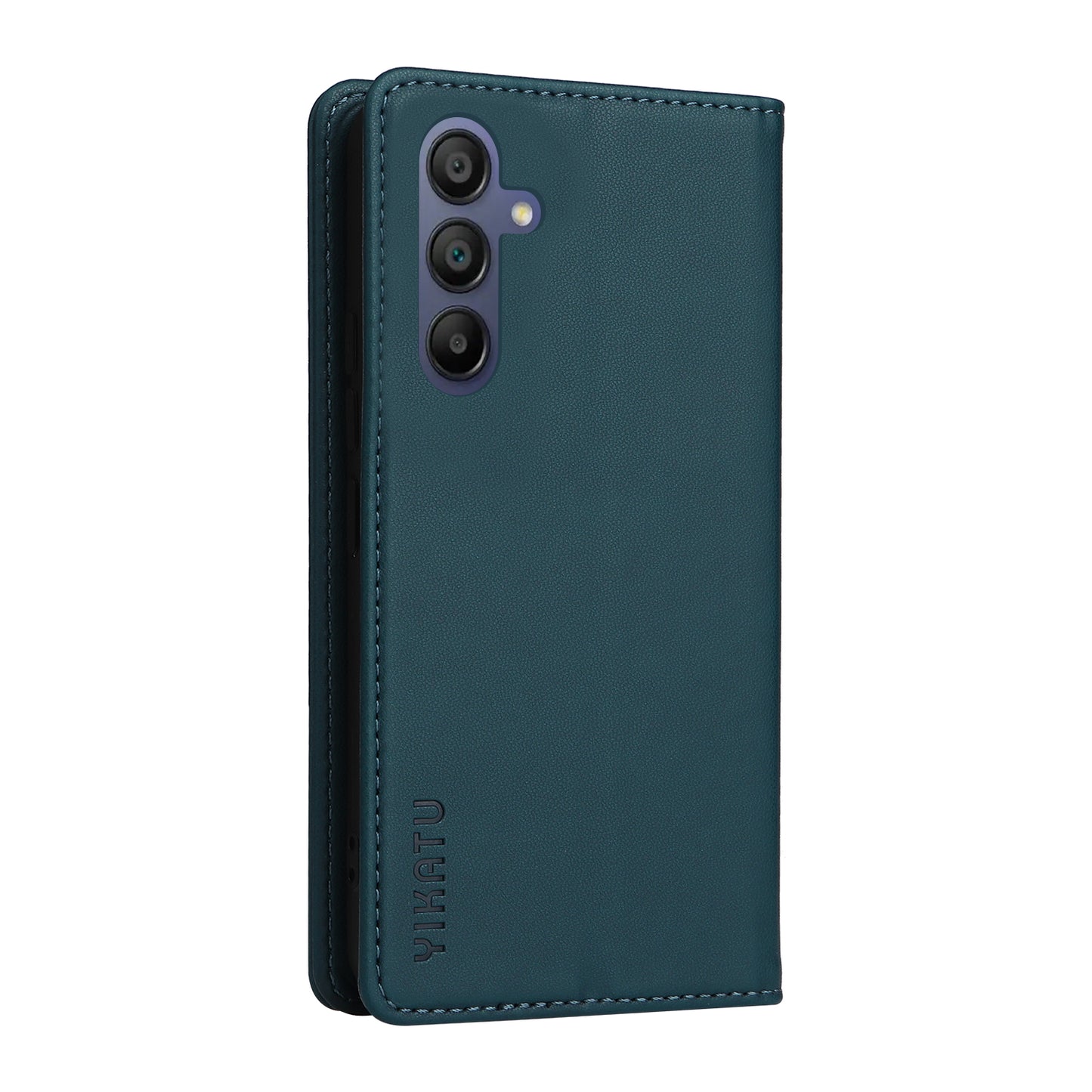 YIKATU YK-001 For Samsung Galaxy A16 5G / A16 4G Case Stand Leather Phone Cover Strong Magnetic Closure - Green