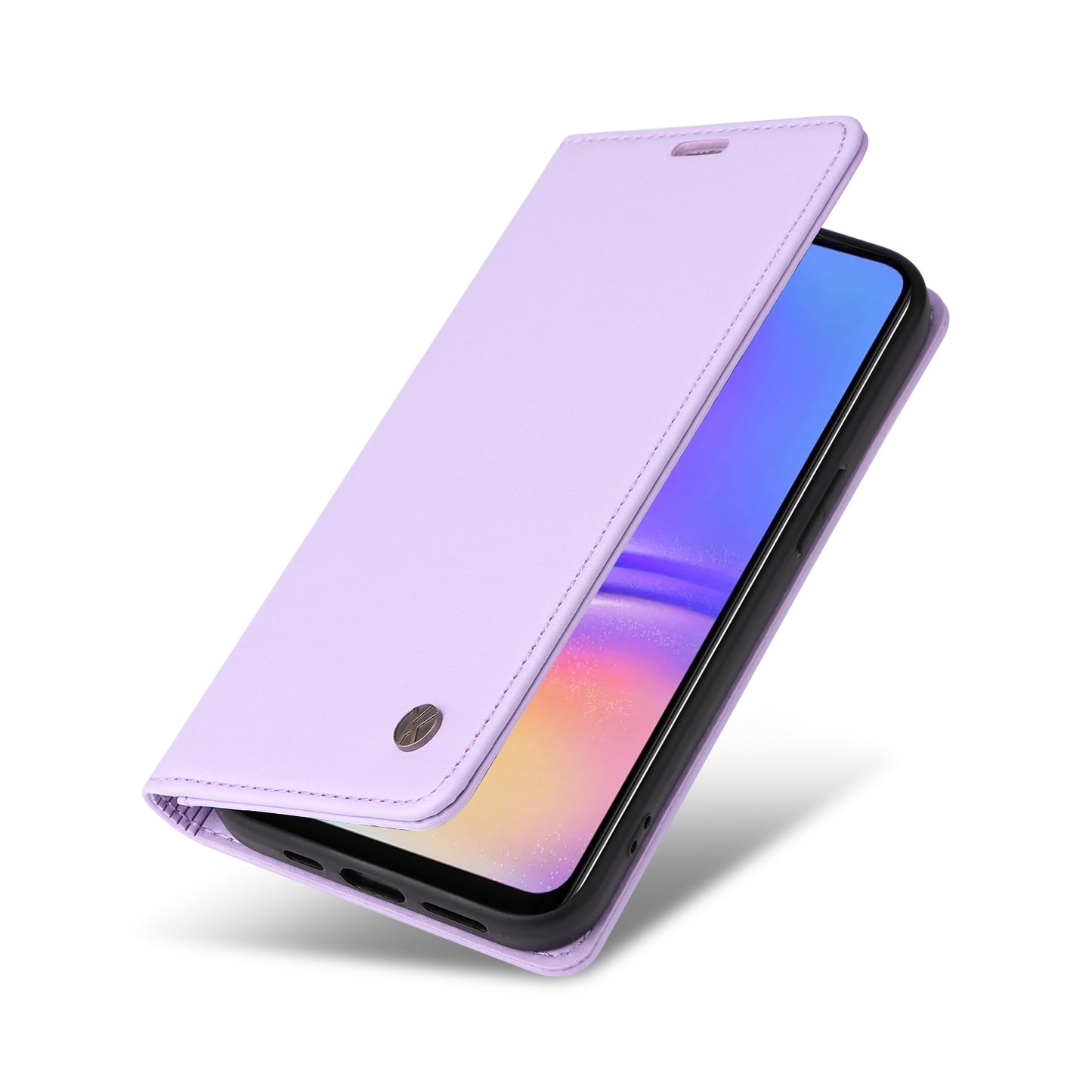 YIKATU YK-001 For Samsung Galaxy A06 Case Stand Leather Phone Cover Strong Magnetic Closure - Light Purple