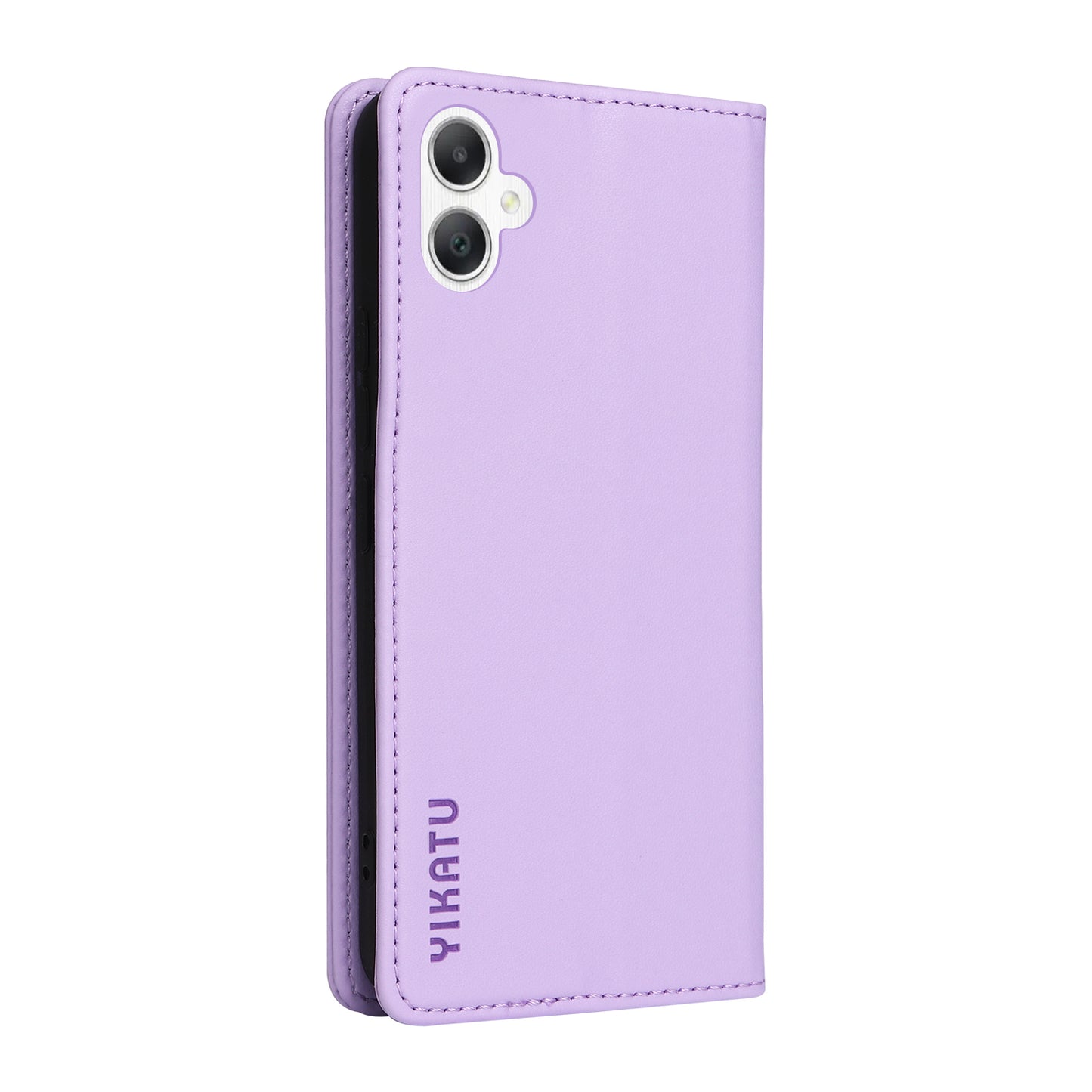 YIKATU YK-001 For Samsung Galaxy A06 Case Stand Leather Phone Cover Strong Magnetic Closure - Light Purple