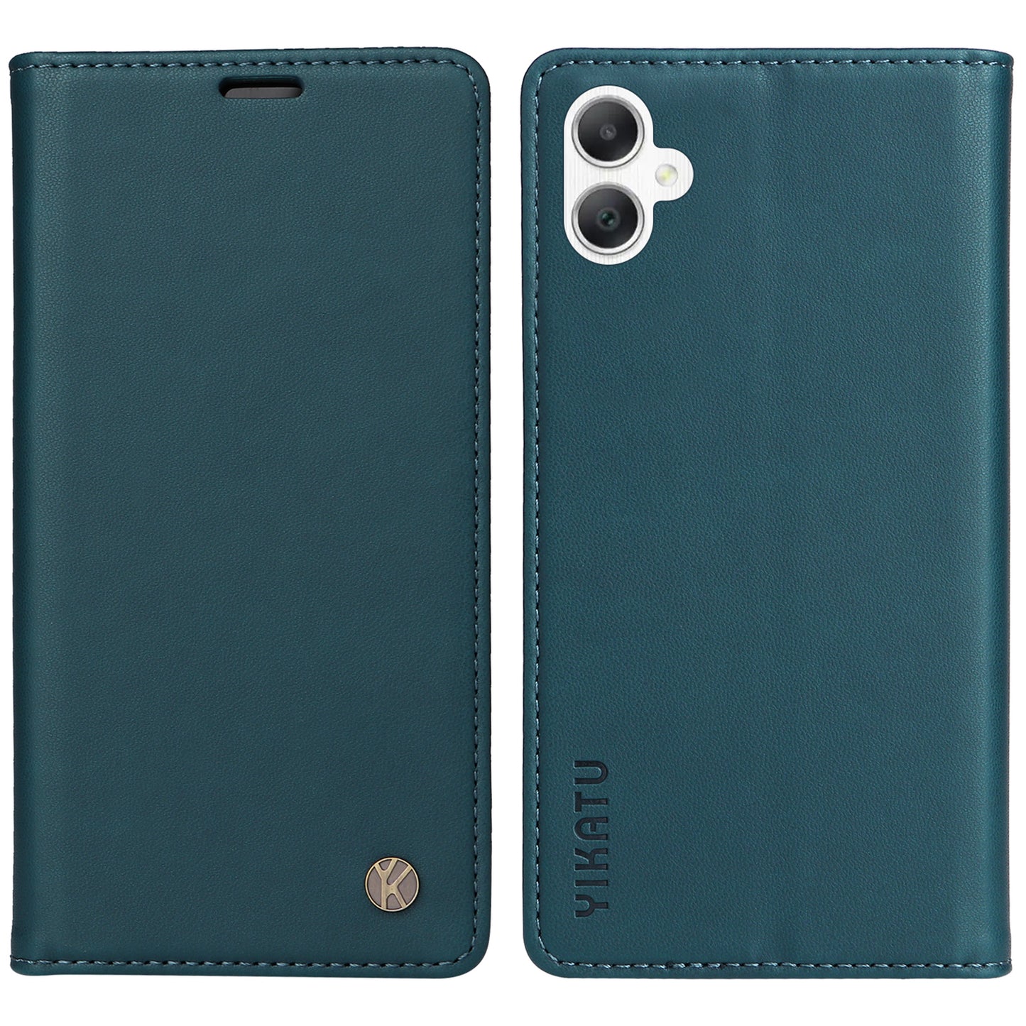 YIKATU YK-001 For Samsung Galaxy A06 Case Stand Leather Phone Cover Strong Magnetic Closure - Green