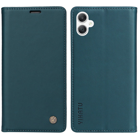 YIKATU YK-001 For Samsung Galaxy A06 Case Stand Leather Phone Cover Strong Magnetic Closure - Green