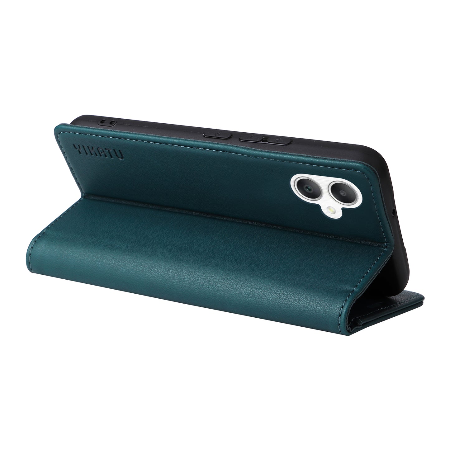 YIKATU YK-001 For Samsung Galaxy A06 Case Stand Leather Phone Cover Strong Magnetic Closure - Green