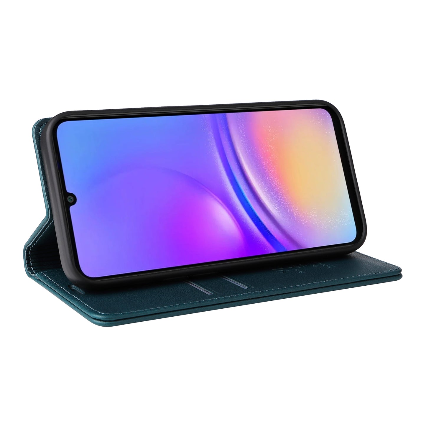 YIKATU YK-001 For Samsung Galaxy A06 Case Stand Leather Phone Cover Strong Magnetic Closure - Green