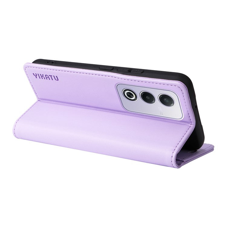 YIKATU YK-001 For Oppo A3 Pro (Global) 5G  /  A3 Pro (India) 5G Case Stand Leather Phone Cover Strong Magnetic Closure - Light Purple
