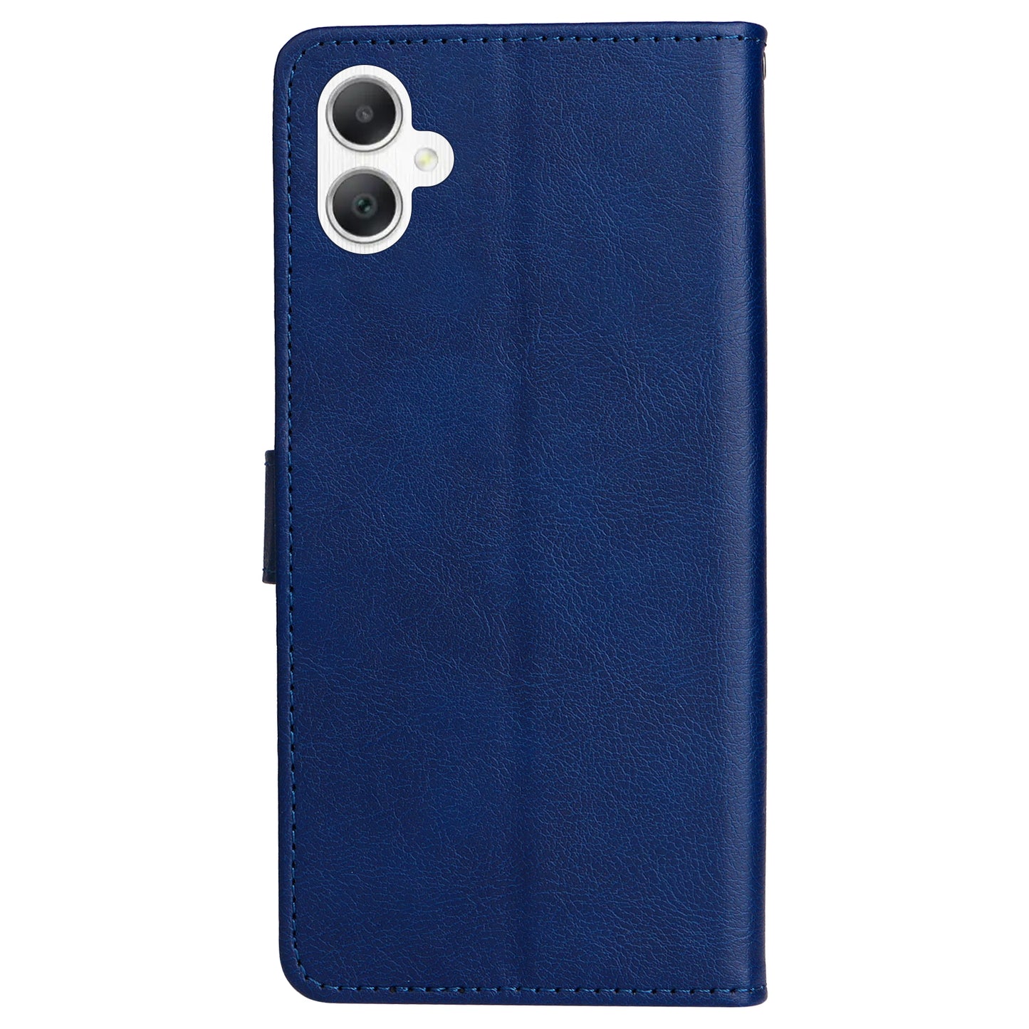 KT Leather Series-2 for Samsung Galaxy A06 Case Solid Color Leather Phone Cover Wallet Stand - Blue