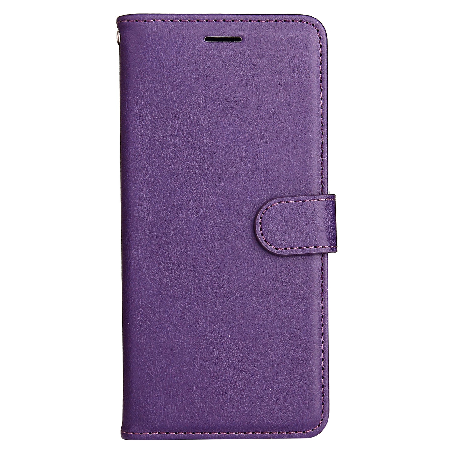KT Leather Series-2 for Samsung Galaxy A06 Case Solid Color Leather Phone Cover Wallet Stand - Purple