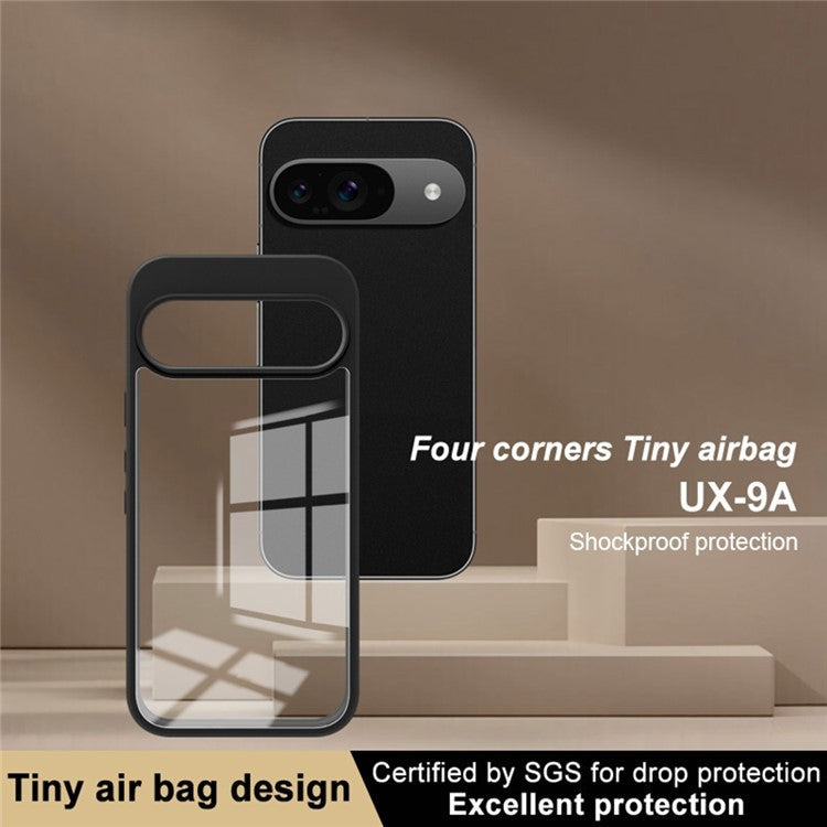 IMAK UX-9A Series for Google Pixel 9 / Pixel 9 Pro Case Clear TPU+PC Protective Phone Cover