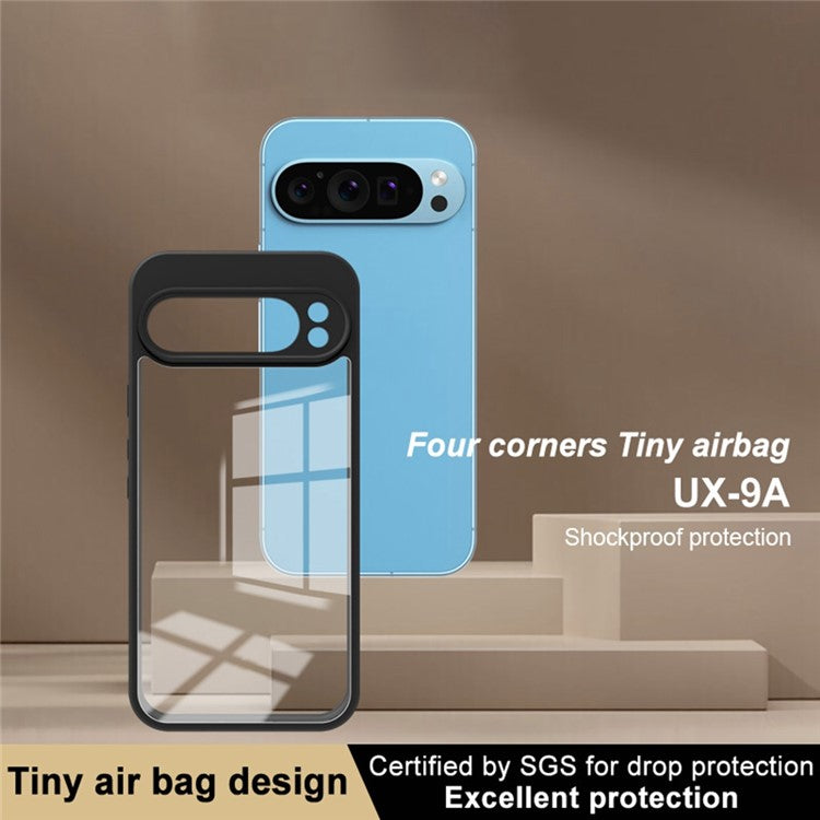 IMAK UX-9A Series for Google Pixel 9 Pro XL Clear Case TPU+PC Phone Cover Reinforced Corners