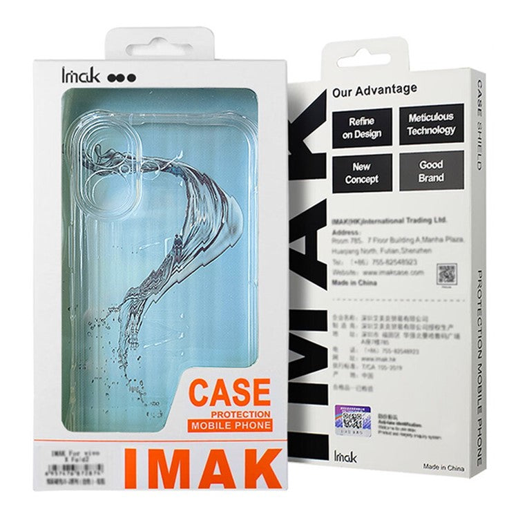 IMAK For OnePlus Nord 4 TPU Case Airbag Corners Phone Cover Corrugated Texture - Transparent