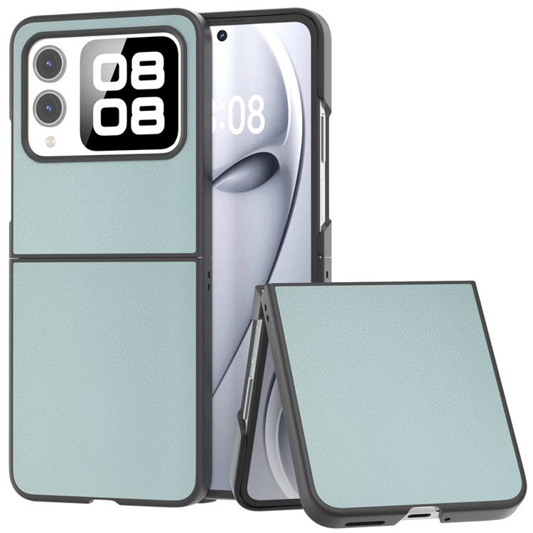For Huawei nova Flip 5G Case Anti-Scratch PU Leather Coated PC Phone Cover - Baby Blue
