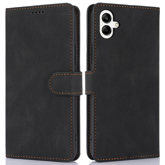 For Samsung Galaxy A06 Case PU Leather Phone Cover with Wallet Stand View - Black