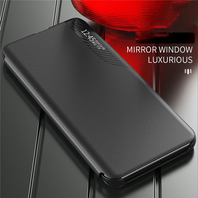 For iPhone 16 Plus Case Stand Full Protection Leather Phone Cover - Red