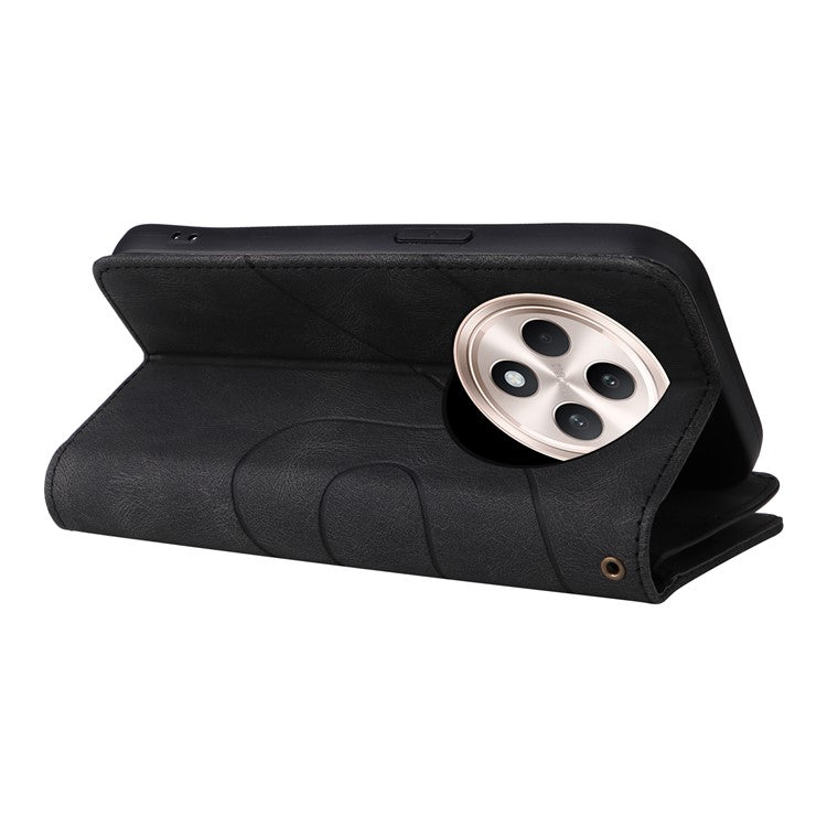 KT Multi-Function Series-5 For Oppo Reno12 F 5G Case Zipper Wallet Leather Phone Cover Stand - Black