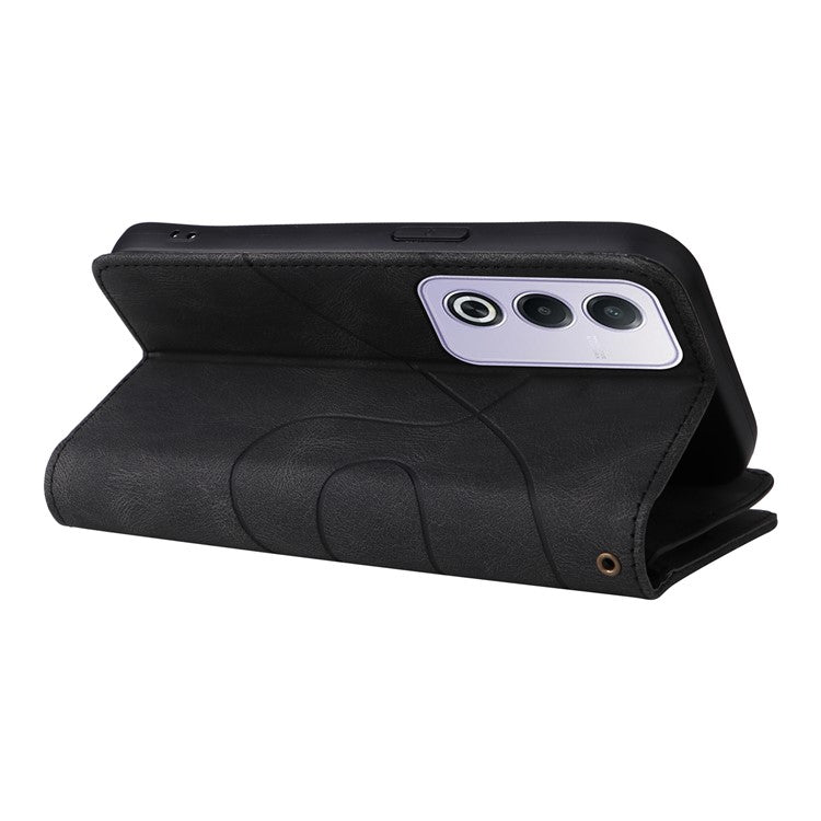 KT Multi-Function Series-5 For Oppo A3 Pro (Global) 5G  /  A3 Pro (India) 5G Case Zipper Wallet Leather Phone Cover Stand - Black