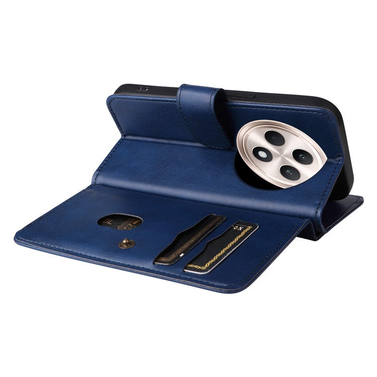 KT Multi-Functional Series-1 For Oppo Reno12 F 5G Case 10 Card Holder Leather Phone Cover Stand - Blue