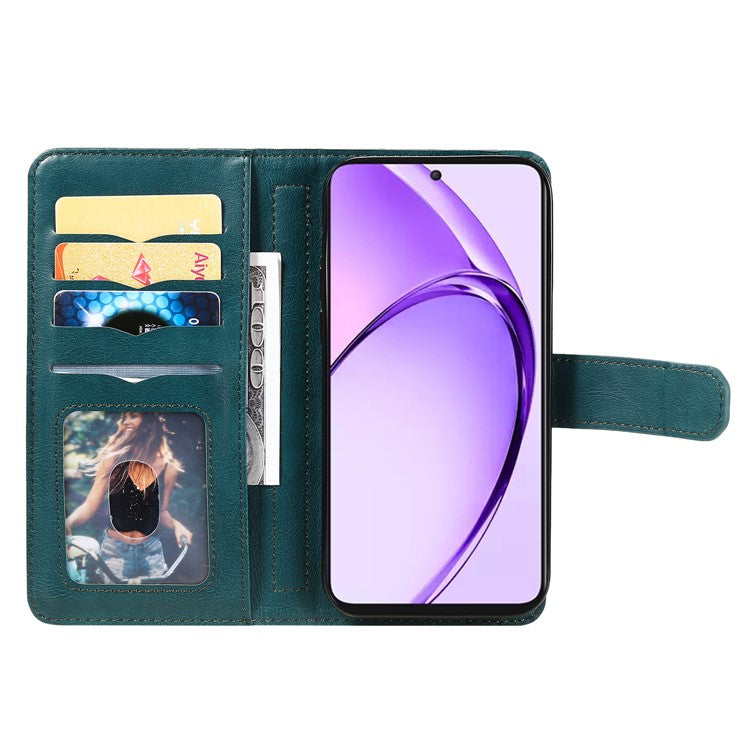 KT Multi-Functional Series-1 For Oppo A3 Pro (Global) 5G  /  A3 Pro (India) 5G Case 10 Card Holder Leather Phone Cover Stand - Green