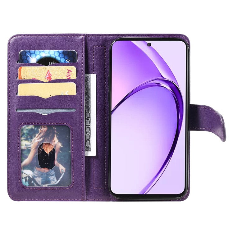 KT Multi-Functional Series-1 For Oppo A3 Pro (Global) 5G  /  A3 Pro (India) 5G Case 10 Card Holder Leather Phone Cover Stand - Purple