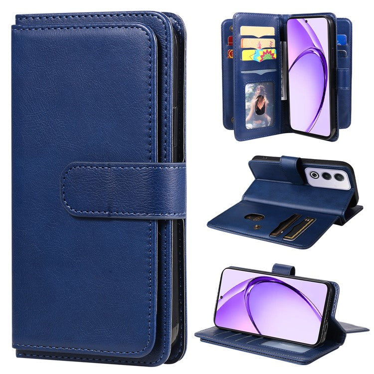 KT Multi-Functional Series-1 For Oppo A3 Pro (Global) 5G  /  A3 Pro (India) 5G Case 10 Card Holder Leather Phone Cover Stand - Blue