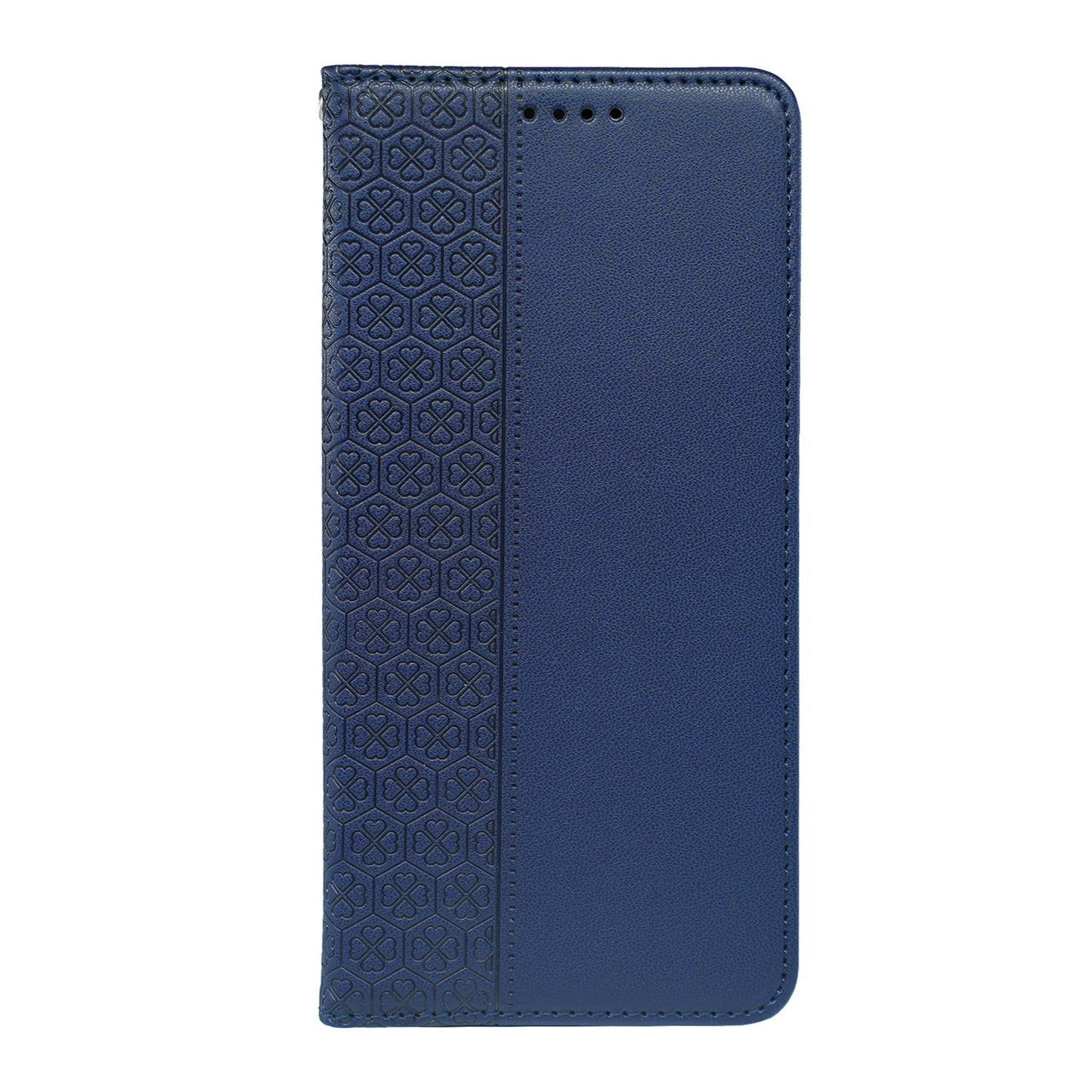 For Samsung Galaxy A16 5G / A16 4G Case Four-Leaf Clover Leather Flip Phone Cover Stand Wallet - Blue