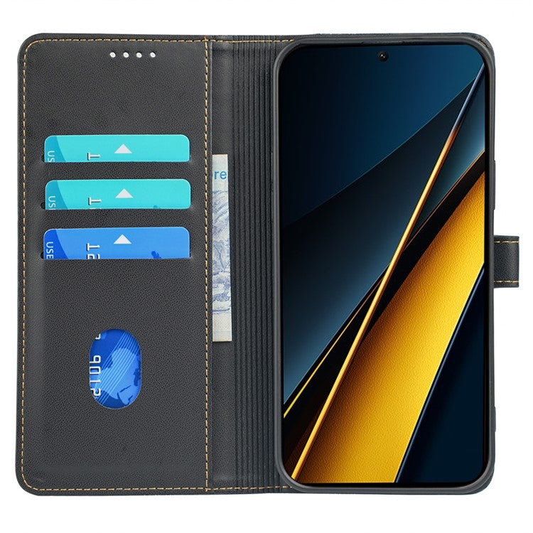 For Google Pixel 8a Case Magnetic Clasp Four-Leaf Clover Leather Phone Cover - Black