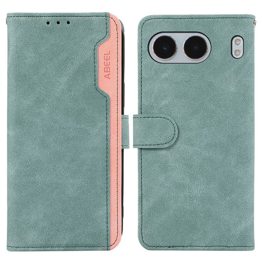ABEEL For OnePlus Nord 4 Case Color Splicing Leather Flip Phone Cover RFID Blocking - Baby Blue