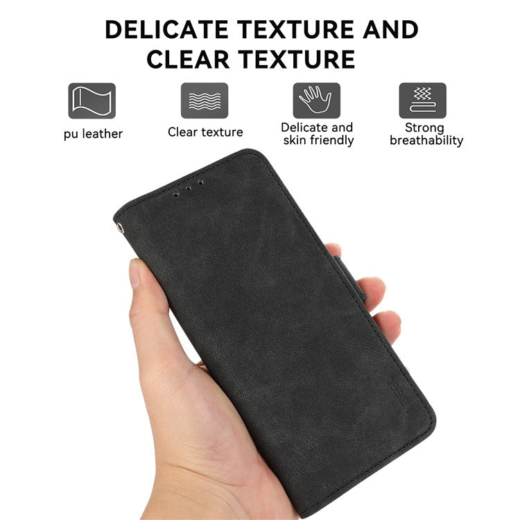 ABEEL For OnePlus Nord 4 Case PU Leather Folio Stand View RFID Blocking Phone Cover - Black