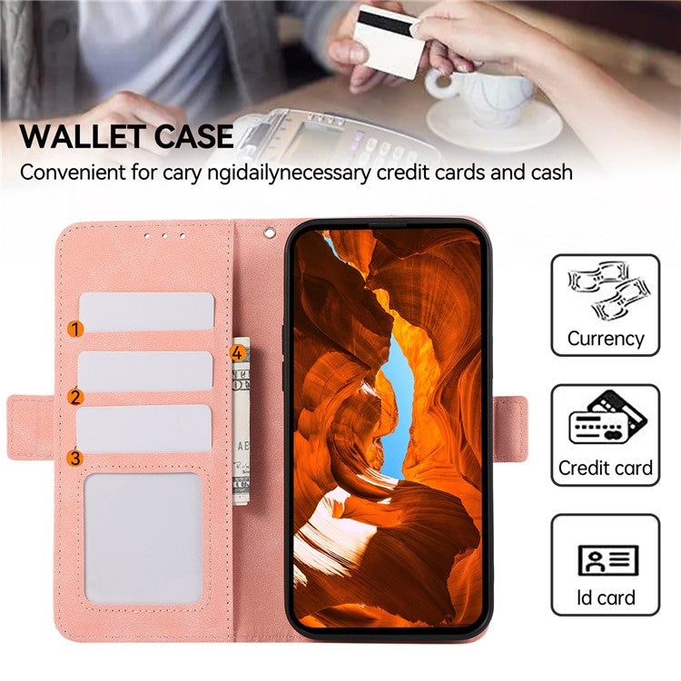 ABEEL For OnePlus Nord 4 Case PU Leather Folio Stand View RFID Blocking Phone Cover - Pink