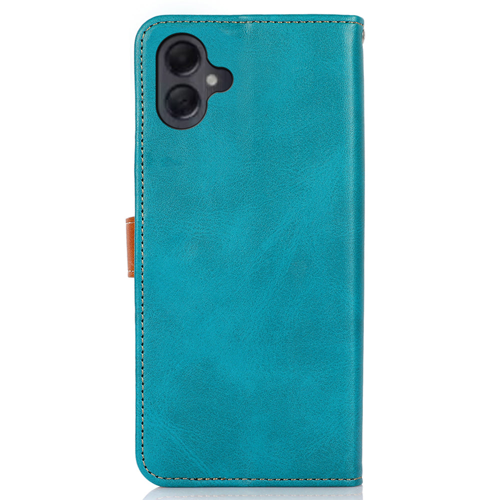 KHAZNEH For Samsung Galaxy A06 Wallet Phone Case Stand Leather Flip Cover - Blue